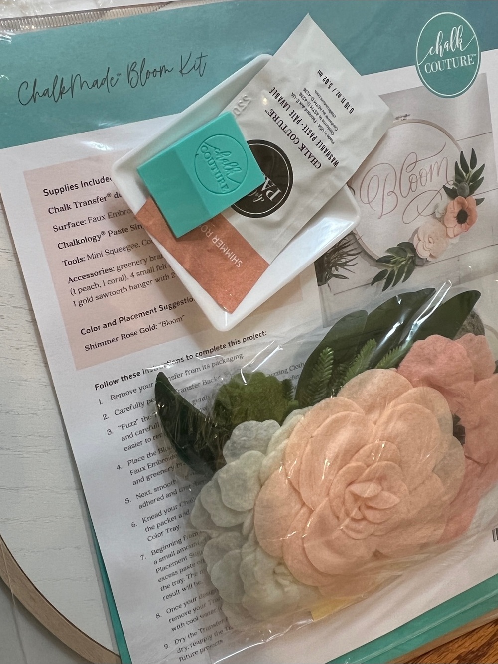 Chalk Couture ChalkMade Bloom Kit NEW Retired DIY Floral Home Decor